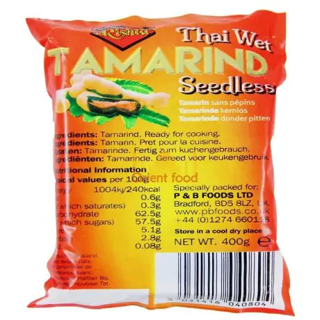 Tamarind pulp without seeds 400g