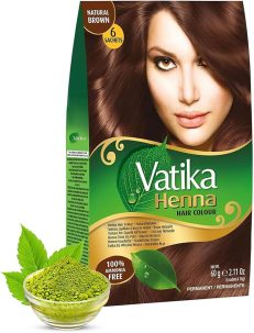 Henna natural hair dye Natural brown Vatika 60g